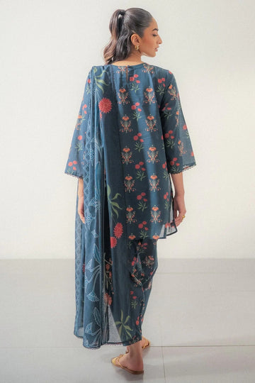 Ego Digital Printed Lawn - 3 Piece Unstitched Suit | Pehnawa