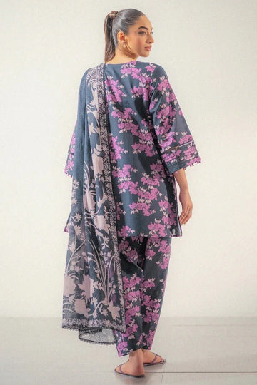 Ego Digital Printed Lawn - 3 Piece Unstitched Suit | Pehnawa