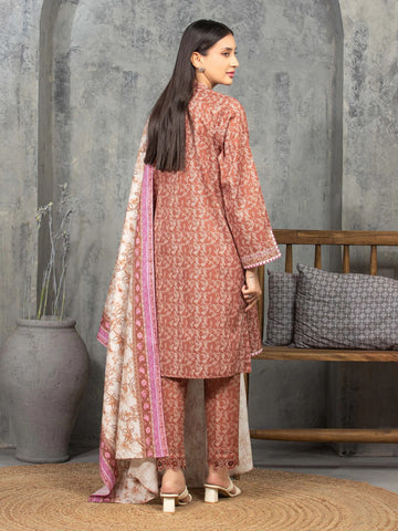 Sapphire Digital Printed Lawn - 3 Piece Unstitched Suit | Pehnawa