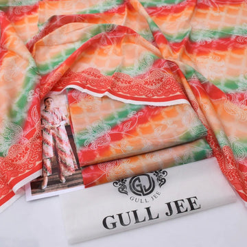 Gull Jee 3-Piece Unstitched Printed Lawn Suit with Digital Dupatta| Pehnawa