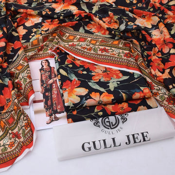 Gull Jee Digital Printed Lawn - 3 Piece Unstitched Suit | Pehnawa