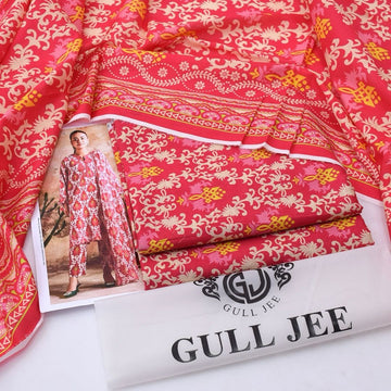 Gull Jee Digital Printed Lawn - 3 Piece Unstitched Suit | Pehnawa
